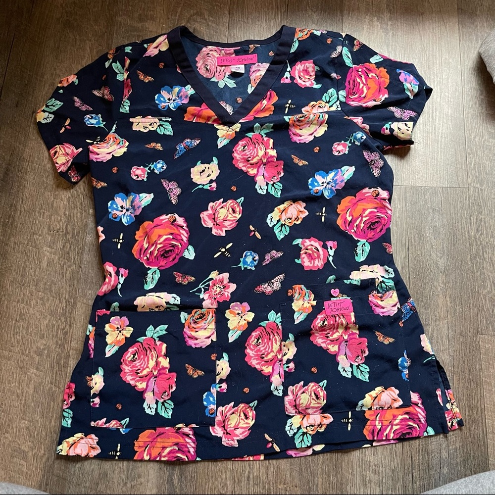Betsey Johnson scrub top